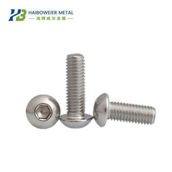 Śruby tytanowe z łbem sześciokątnym z łbem walcowym